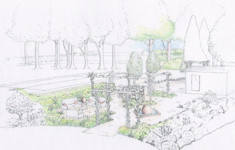 SH Garden perspective Scene 4 colour rendered colour rendered detail1